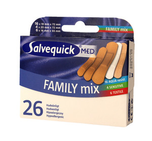 Salvequick Family Plaster Mix 26pcs