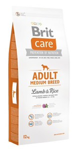 Brit Care Dog Food New Adult Medium Breed Lamb & Rice 12kg