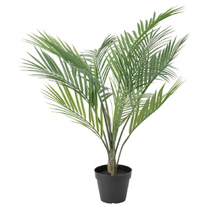 FEJKA Artificial potted plant, in/outdoor Areca palm, 12 cm