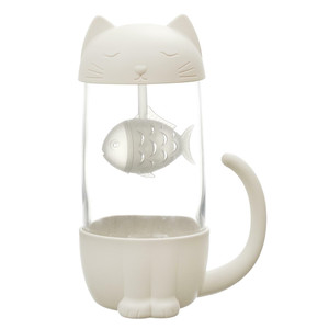 Mug Infuser Kawaii Cat with Fish 300ml