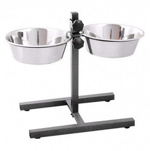 Barry King Adjustable Stand with 4.7L Bowls for Dogs