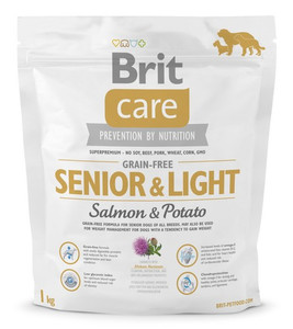 Brit Care Dog Food Grain Free Senior & Light Salmon & Potato 1kg
