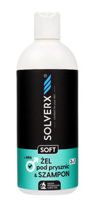 SOLVERX MEN SOFT Shower Gel & Shampoo 400ml