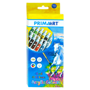Prima Art Acrylic Paints 12 Colours x 12ml