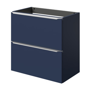 Goodhome Wall-mounted Basin Cabinet Imandra Slim 60cm, matt dark blue