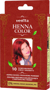 VENITA Henna Color Coloring Powder Conditioner - 10 Pomengranate