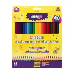 Strigo Triangular Coloured Pencils 24pcs