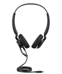 Jabra Engage 40 MS Stereo Headset with Inline Link, USB-C & USB-A, Black
