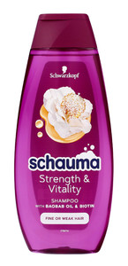 Schauma Strength & Vitality Shampoo for Fine or Weak Hair 400ml
