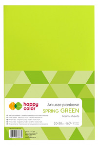 Craft Foam A4 5 Sheets, spring green