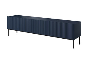 TV Cabinet Nicole 200 cm, dark blue/black legs