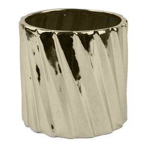 Plant Pot Cover 13cm, gold