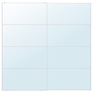 AULI Pair of sliding doors, mirror glass, 200x201 cm