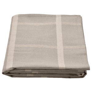 NISSÖGA Tablecloth, grey, 145x240 cm