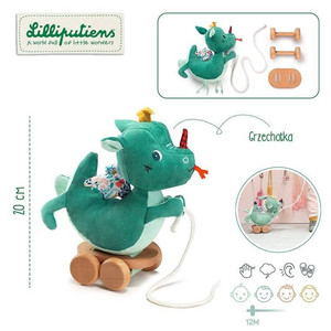 LILLIPUTIENS Pull Along Cuddle Dragon Joe 12m+