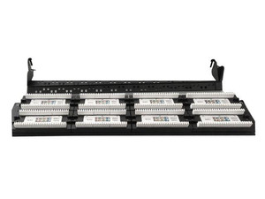 Gembird Patch Panel 48 Ports 19"' Cat6 with Cable Management Function, black