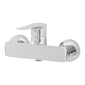 GoodHome Shower Mixer Tap Wicie, white