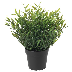 FEJKA Artificial potted plant, in/outdoor House bamboo, 9 cm