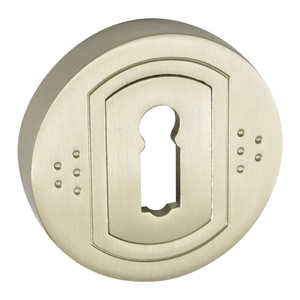 Door Escutcheon Ambition Argo, brushed nickel