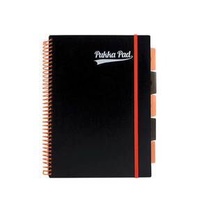 Pukka Pad Spiral Notebook A4 100 Sheets Squared Neon Orange