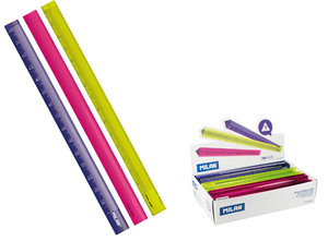 Milan Plastic Rulers Triangular 15cm 60pcs