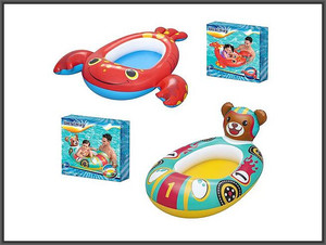 Bestway Inflatable Kids' Boat, 1pc, assorted, 117x116cm