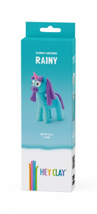 Hey Clay Air-Dry Clay Rainbow Unicorns Rainy 3+