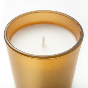 GOKVÄLLÅ Scented candle in glass, Sandalwood & patchouli, 20 hr