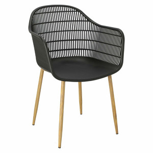 Chair Becker, black/natural