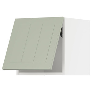 METOD Wall cabinet horizontal, white/Stensund light green, 40x40 cm