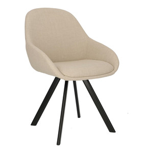 Chair Nels, beige/black legs