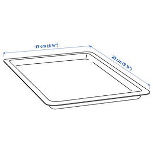 UPPSNOFSAD Lid, black, 25x17 cm