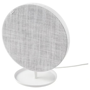 SOLSKYDD Bluetooth speaker, white, 29 cm