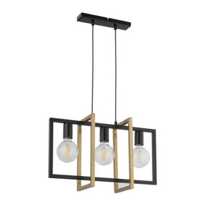 Pendant Lamp Eden 3-p, black/gold