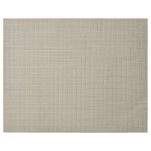 FLYGFISK Place mat, light beige, 38x30 cm