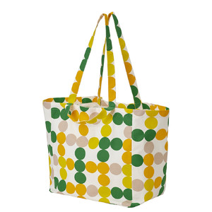BRÖGGAN Beach bag, dot pattern multicolour, 41x28x39 cm/45 l