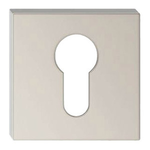 Door Escutcheon Q, square, velvet nickel