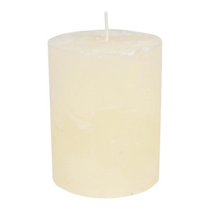 Rustic Candle 9cm, ecru