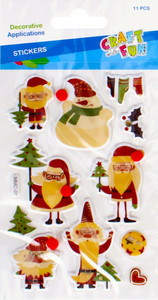 Christmas Stickers Santa 11pcs