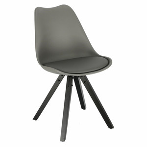 Dining Chair Norden Star Square, black/dark grey