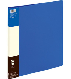 30 Pocket Display Book Folder PP A4, blue