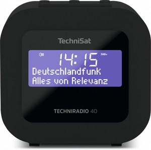 TechniSat Radio Clock Techniradio 40 DAB+/FM, black