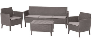 Outdoor Furniture Set SALEMO MAX, cappuccino