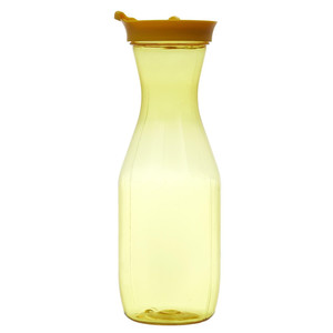 Water Bottle Carafe 1L, plastic, yellow