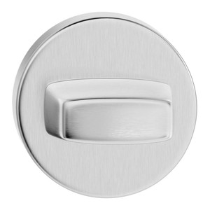 Metalbud Door Escutcheon for Toilet, round, stainless steel