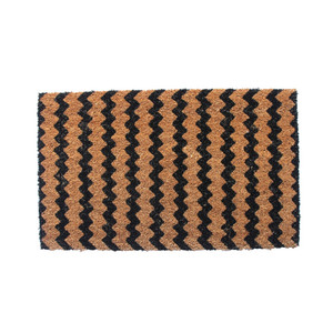 Door Mat Colours ZigZag 45x75cm, black