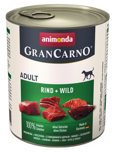 Animonda GranCarno Adult Wet Dog Food Beef & Game 800g