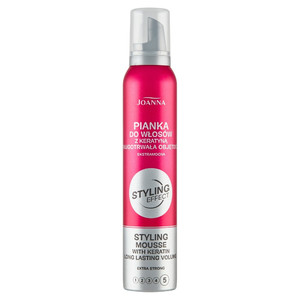 Joanna Styling Effect Hair Styling Mousse with Keratin Extra Strong 150ml