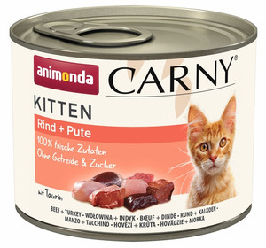 Animonda Carny Kitten Beef & Turkey Cat Wet Food 200g