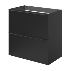 Goodhome Wall-mounted Basin Cabinet Imandra Slim 60cm, matt black